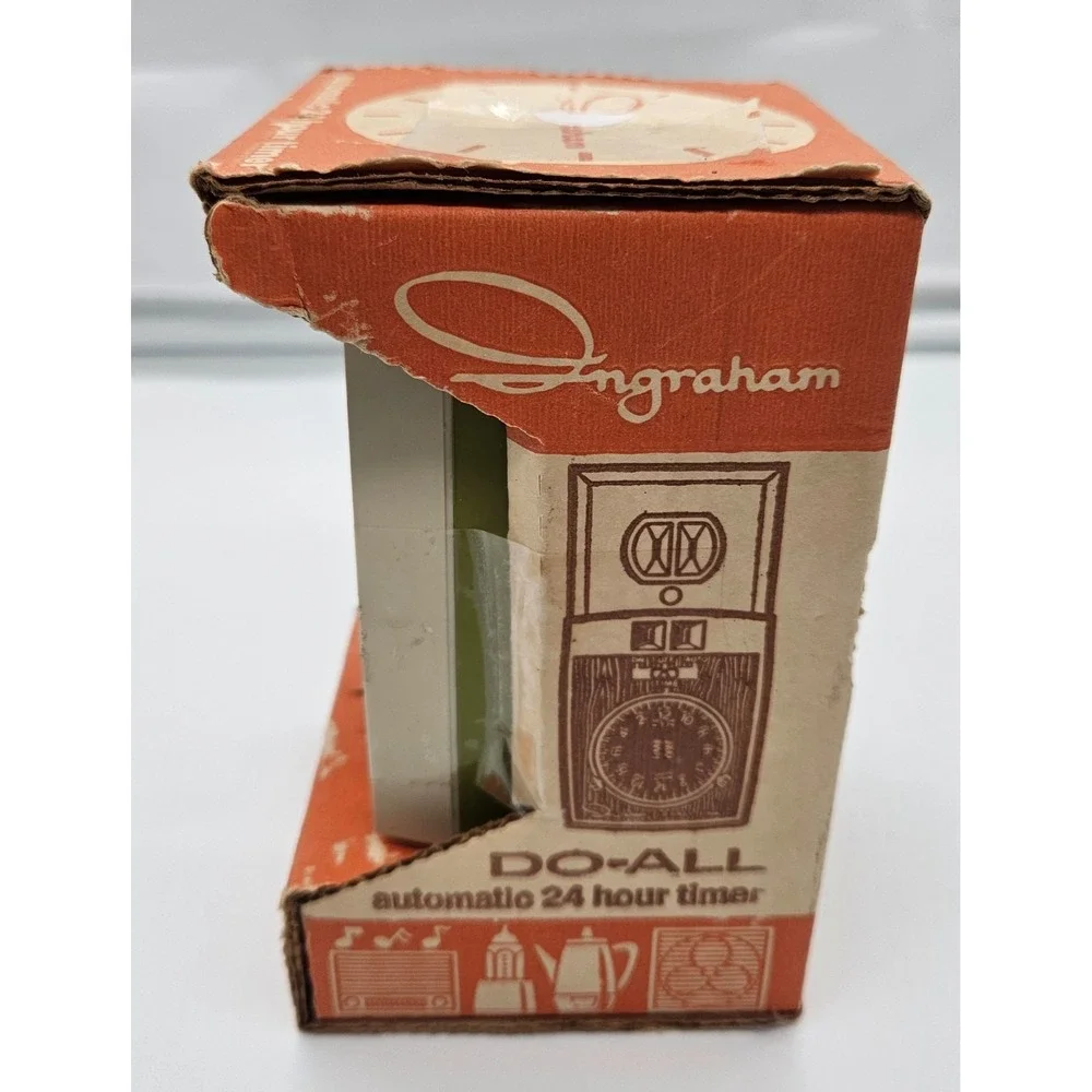 Vintage Ingraham Do-All Timer Automatic 24 Hour Lamp Appliance‎ On/Off Retro